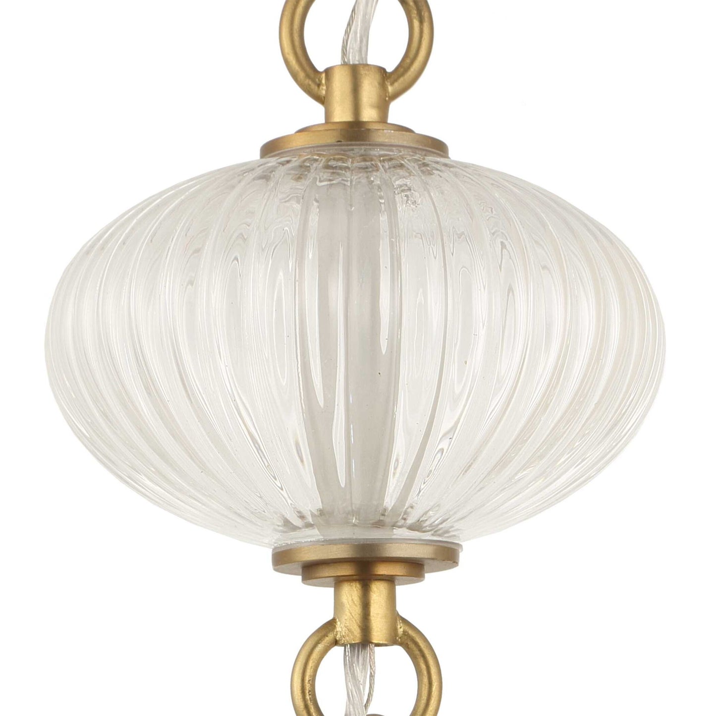 Bellaire - 1 Light Glass Shade Pendant - Gold