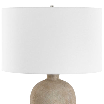 Torres - Textured Ceramic Table Lamp - Brown