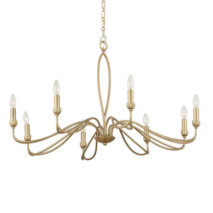 Corella - 8 Light Chandelier - Gold