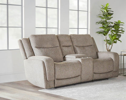 Penfield - Power Zero G Console Loveseat With Heat, Massage & Speaker P3 - Frappe