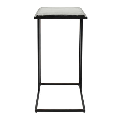 Mateo - Glass Top Accent Table - Black