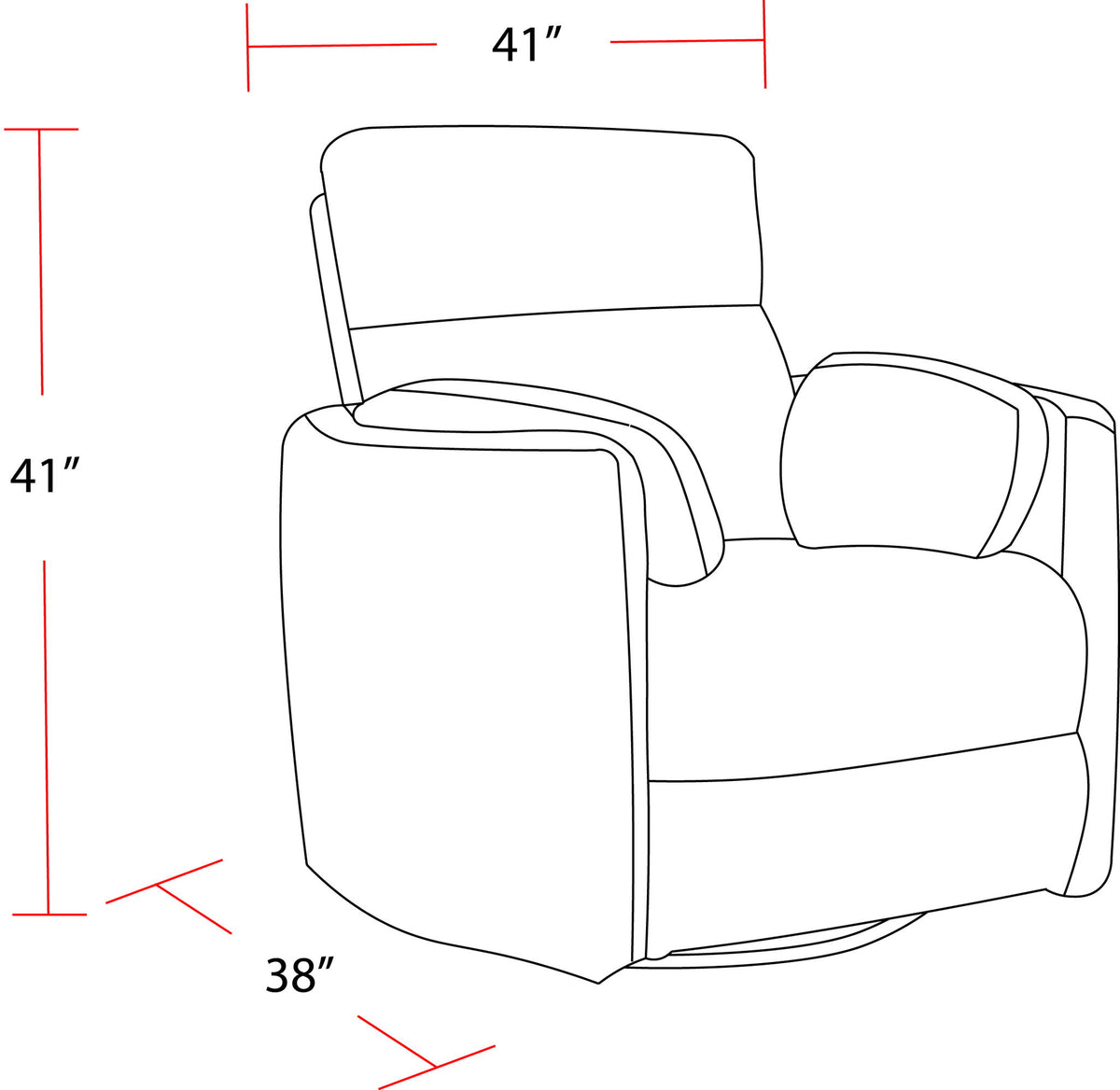 Radius - Power Cordless Swivel Glider Recliner