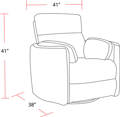 Radius - Power Cordless Swivel Glider Recliner
