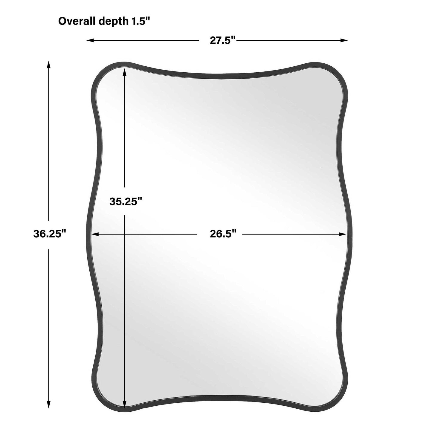 Pavia - Curvy Vanity Mirror