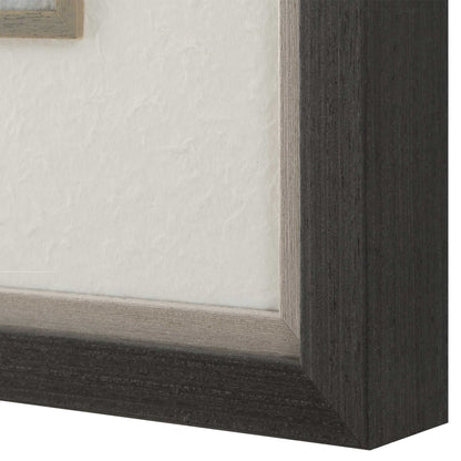 Dog Days - Framed Prints (Set of 4) - Black / Blue / Brown / Gray / Orange / White