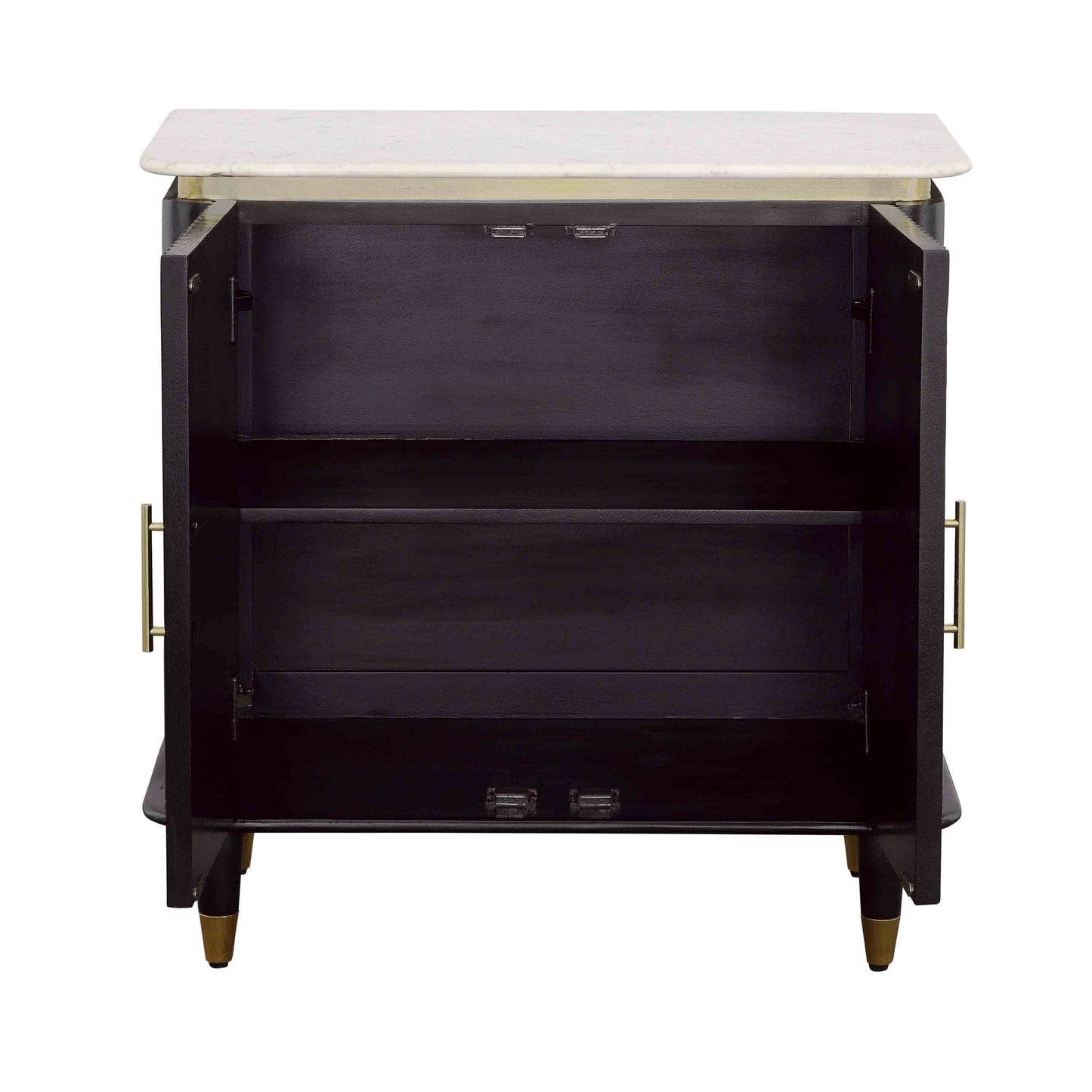 Carlyle - Two Door Cabinet - Black / Gold