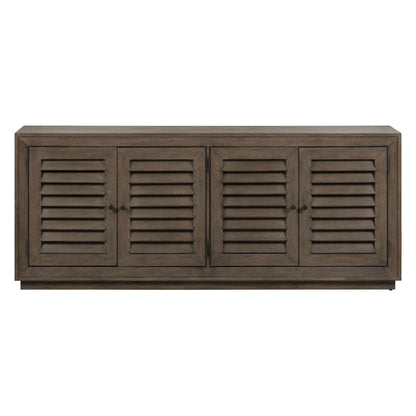 Aspen Sky - 78" TV Console - Weathered Saddle Brown