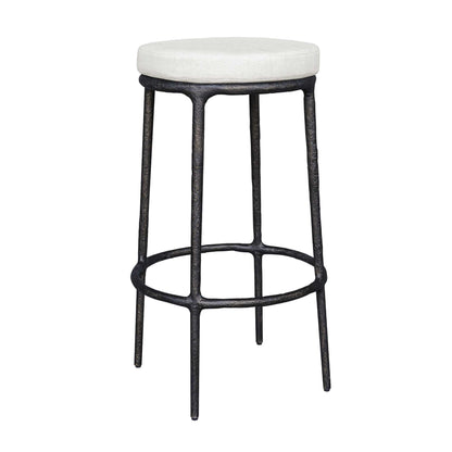 Thayer - Outdoor Bar Stool - Black / White