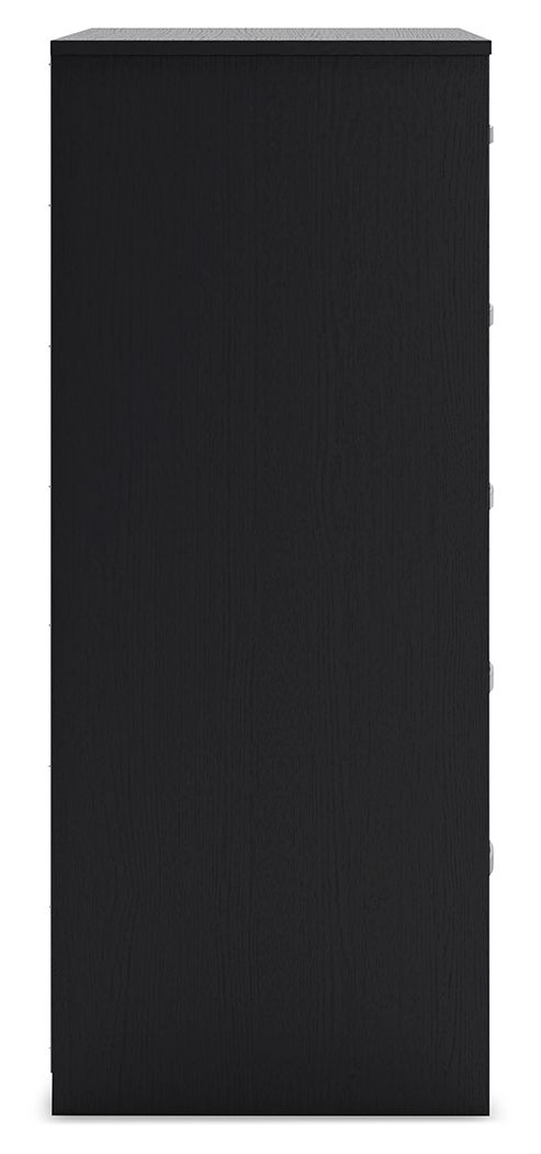 Finch - Five Drawer Chest - 46" Height - Black