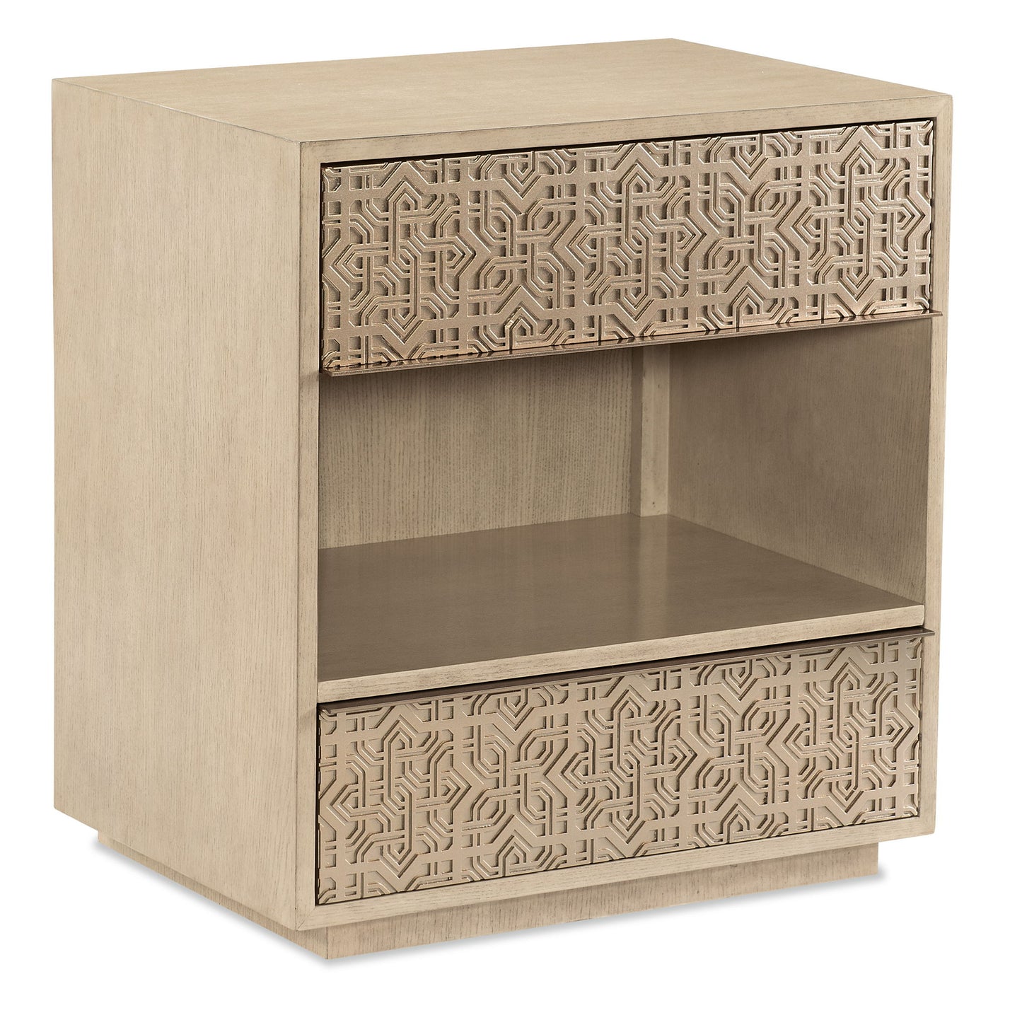Geometry - Nightstand - Polished Limestone