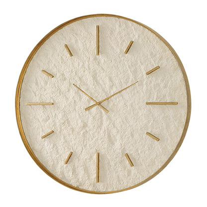 Stone Serenity - Wall Clock - Light Brown