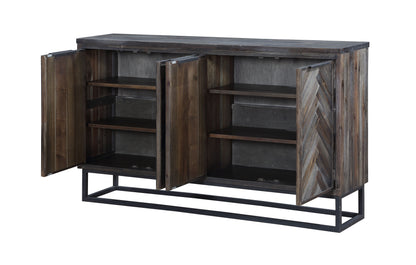 Aspen Court - Four Door Credenza - Herringbone