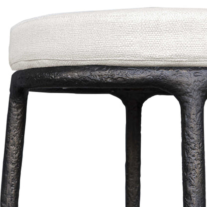 Thayer - Outdoor Bar Stool - Black / White