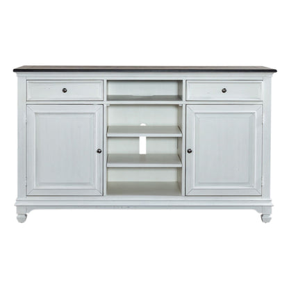 Allyson Park - 68" Highboy TV Console - White