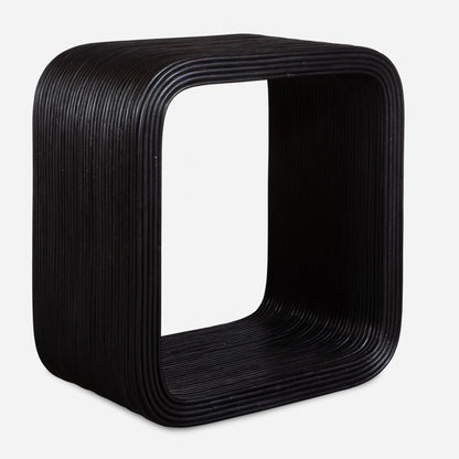 Compton - Rattan Side Table - Black