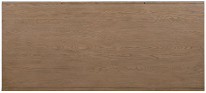 Sonnet - Sonnet Executive Desk - Dark Gray / Light Brown