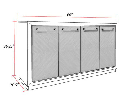 Cedar Fork - Dining Sideboard - Smoked Arabica