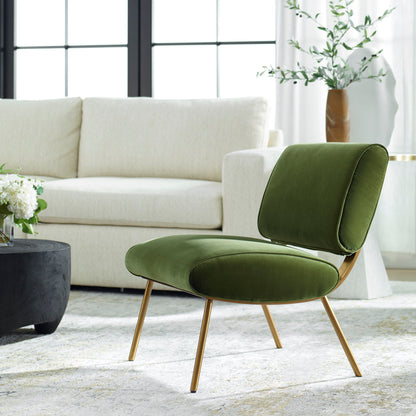 Knoll - Mid-Century Accent Chair - Green