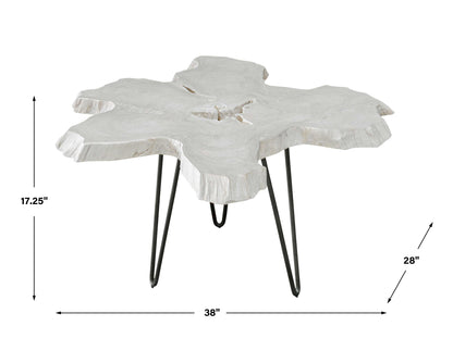 Trillium - Bleached Teak Coffee Table