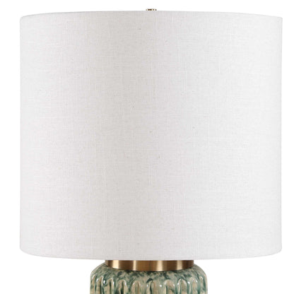 Hensley - Table Lamp - Ivory & Green