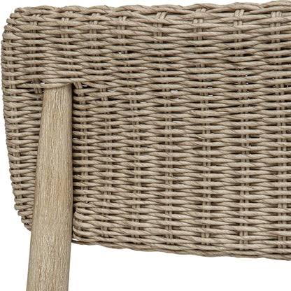 Kailua - Outdoor Wicker Dining Chair - Gray