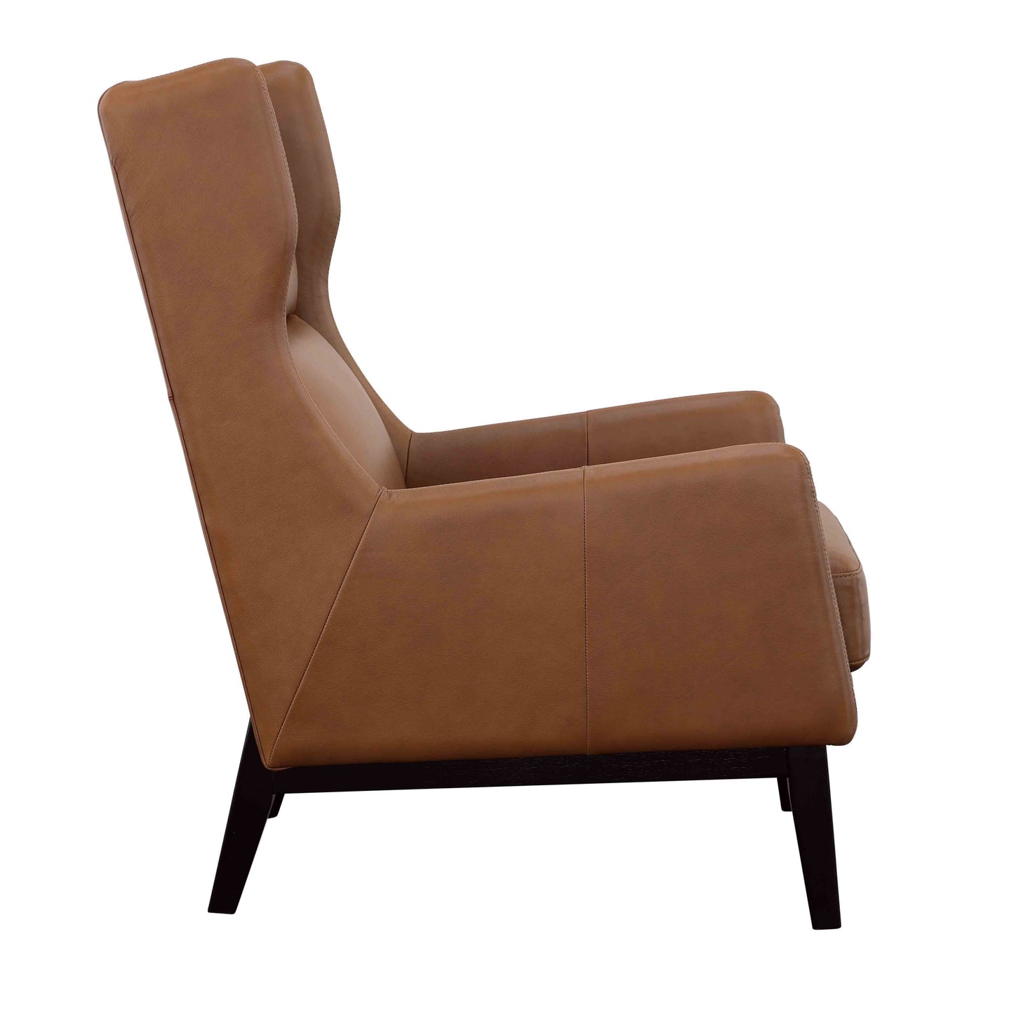 Buckman - Accent Chair - Brown / Glossy Black