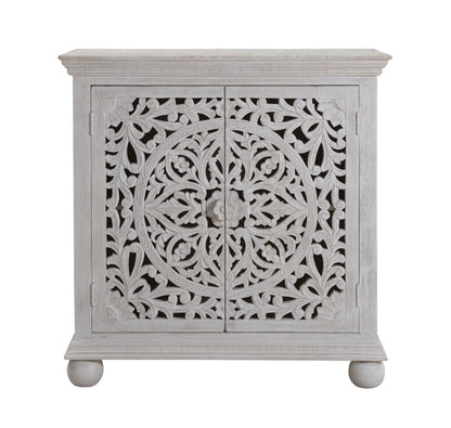 Bree - Two Door Cabinet - Sandblast Whitewash