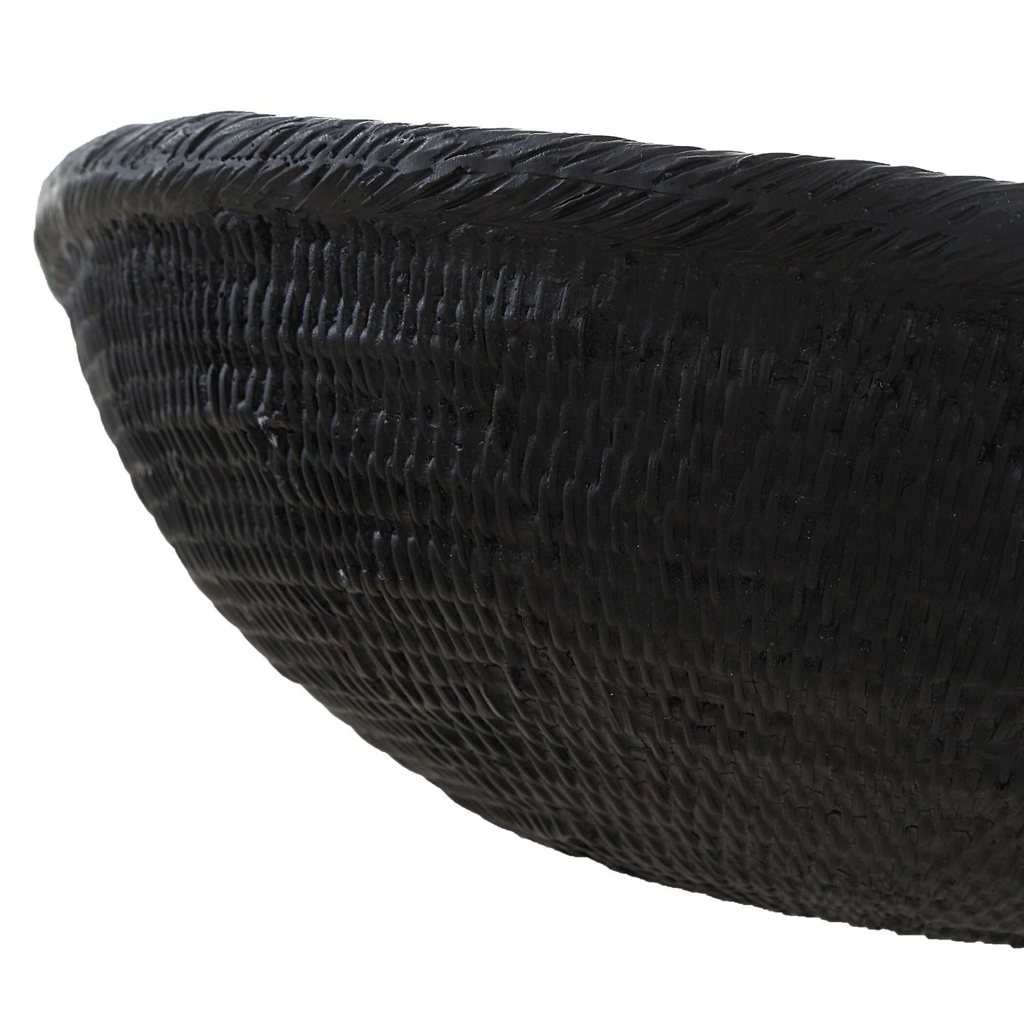 Ember - Weave Indoor-Outdoor Oblong Bowl - Black