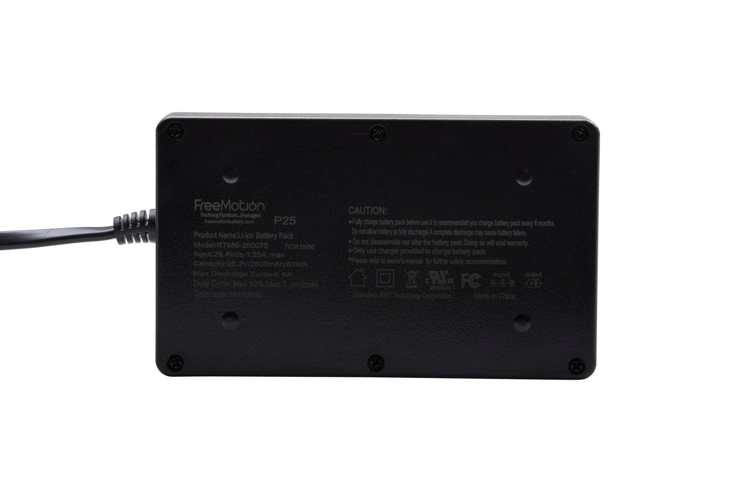 Freemotion - Battery 2500mAh And Universal Bracket - Black