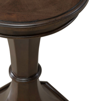 Arden Road - Round Chairside Table - Satin Cherry