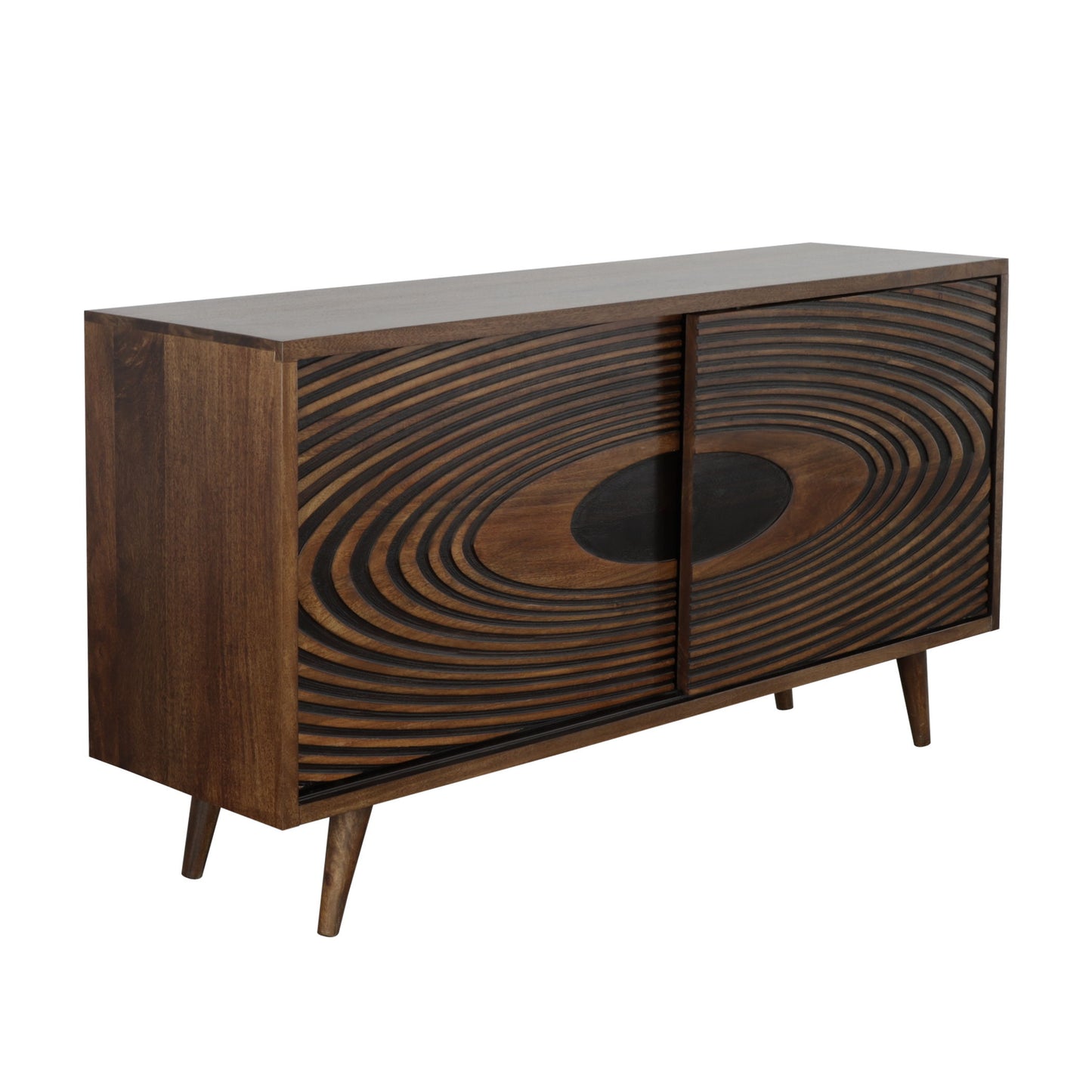 Declan - Two Sliding Door Credenza - Flux Brown