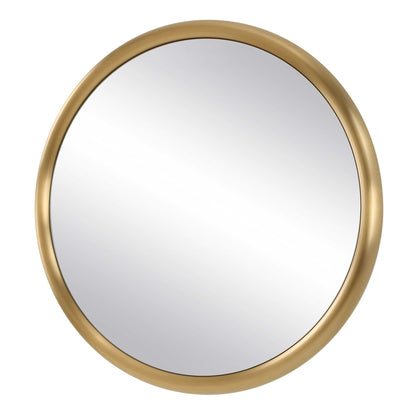 Atkinson - Modern Round Mirror - Brass