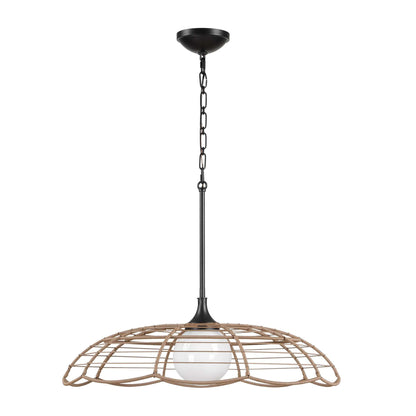 Lakeside - Indoor-Outdoor 1 Light Pendant - Black