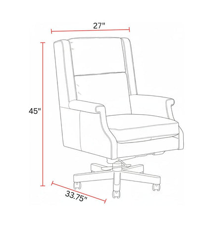Dc132 - Leather Desk Chair