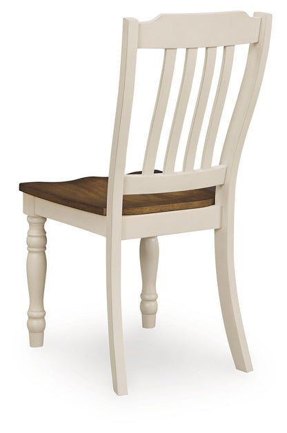 Wirloni - Dining Room Side Chair (Set of 2) - Antique White / Brown