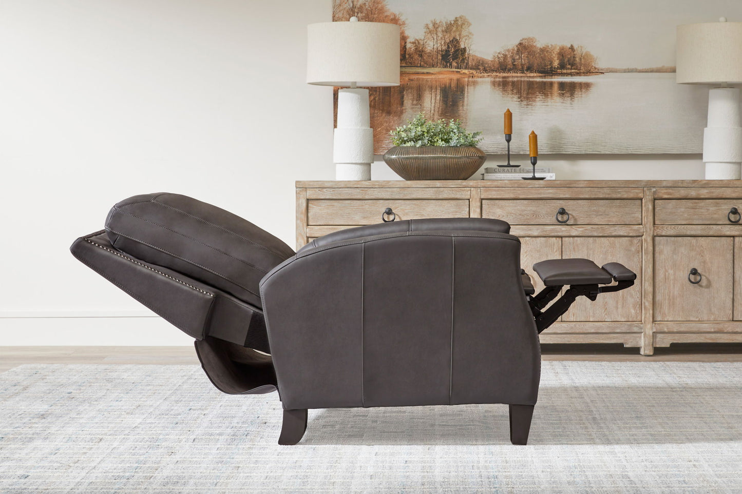 Hunter - Power Cordless High Leg Recliner