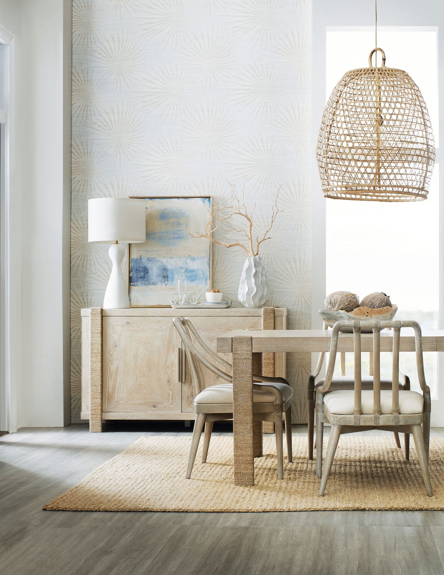 Commerce And Market - Seaside Rectangle Dining Table With 1-22" Leaf - Beige