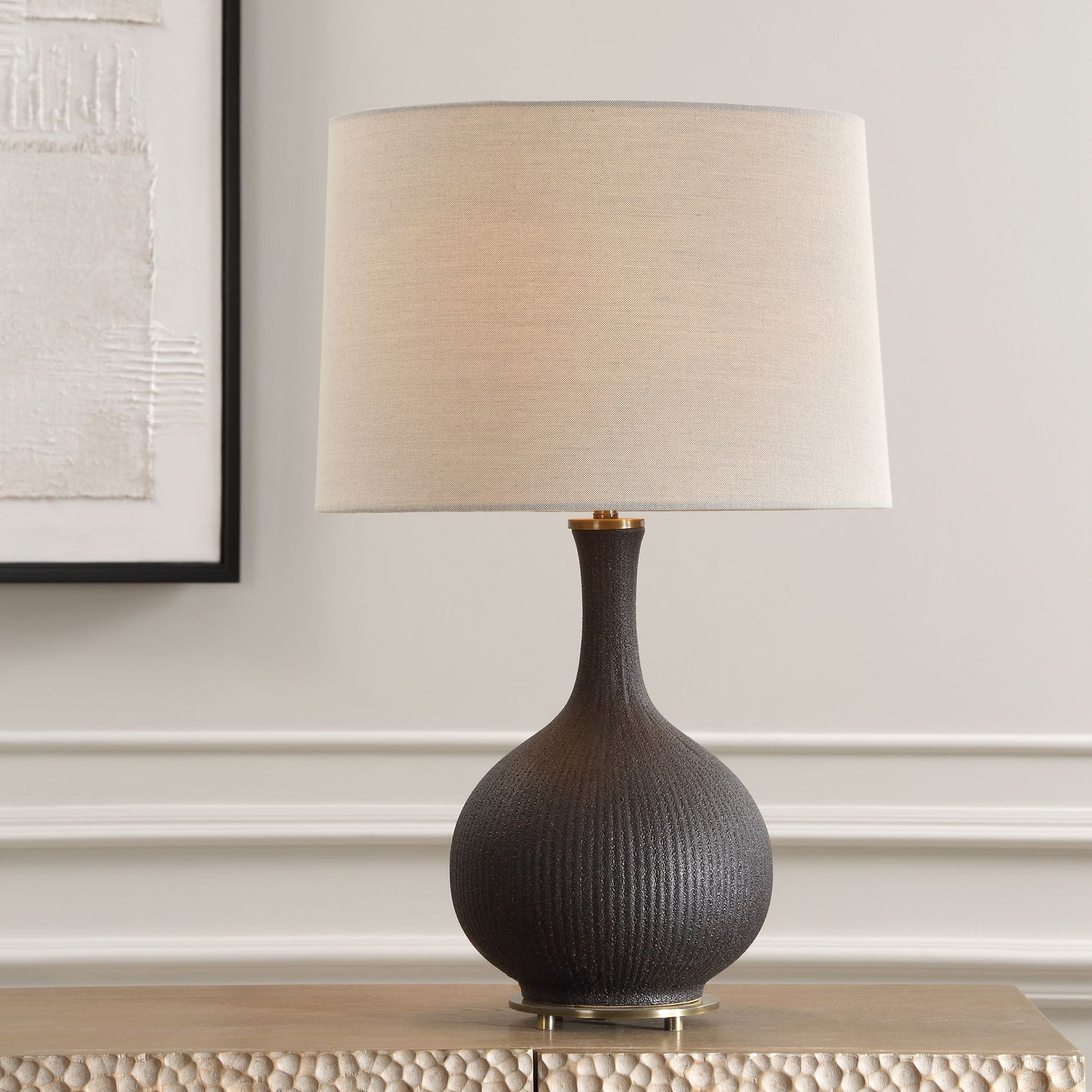 Rimini - Black Glaze Table Lamp