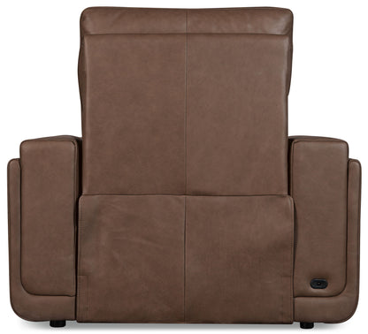 MS - Simone ZG Power Recliner With Power Headrest and BT speaker - Brown