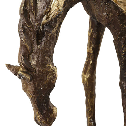Openly Grazing - Horse Sculpture