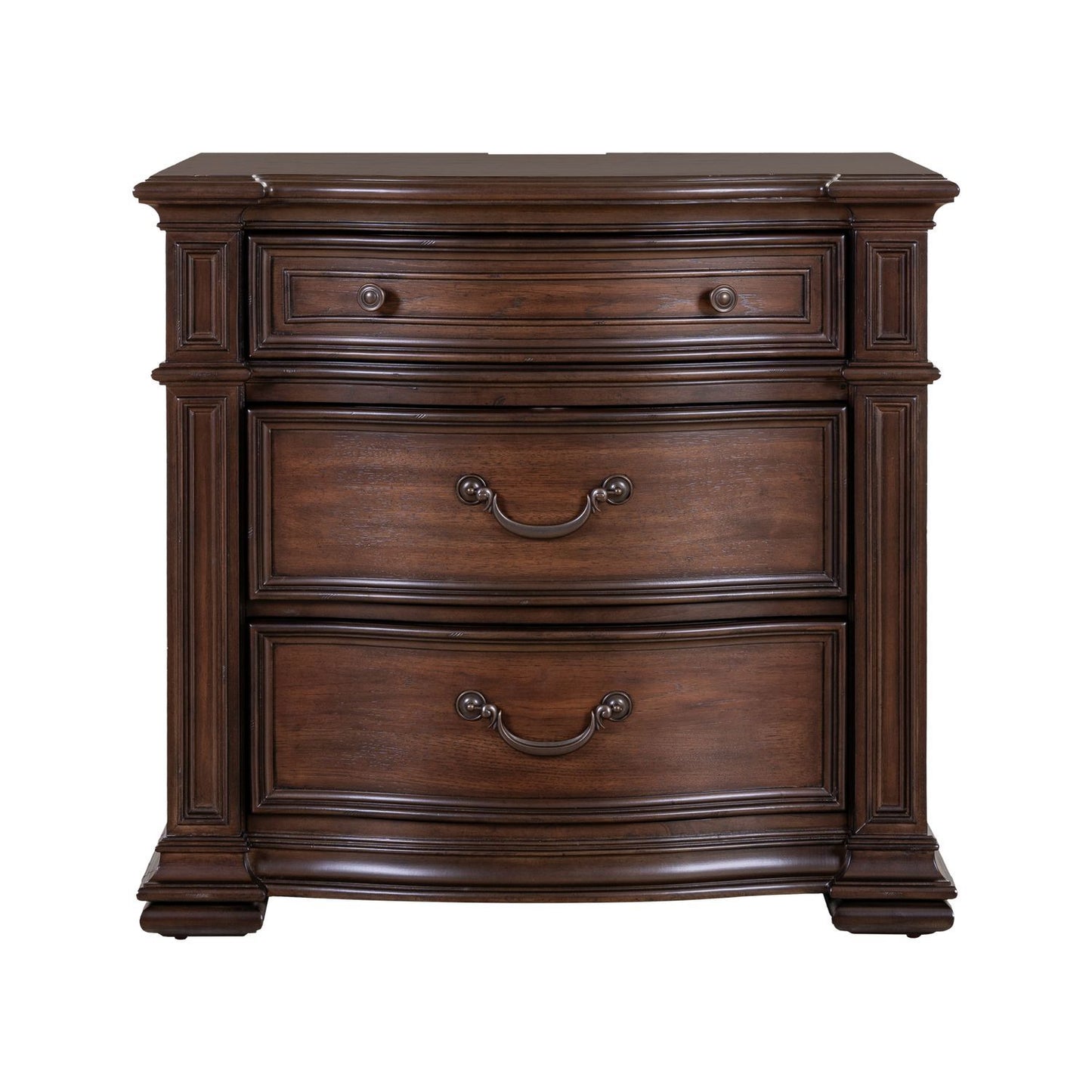 Provence Park - Bedside Chest With Charging Station - Brown