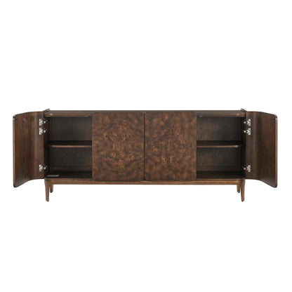 Melbourne - Mappa Burl 4 Door Cabinet - Woodtone