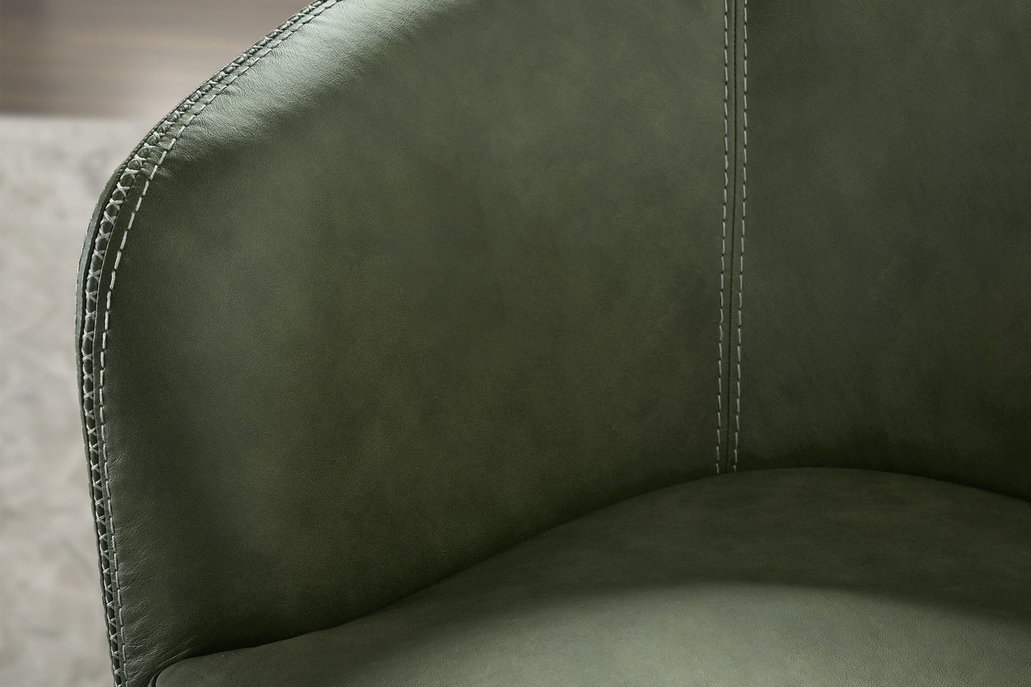 Barolo - 100% Italian Leather Swivel Club Chair (Set of 2)