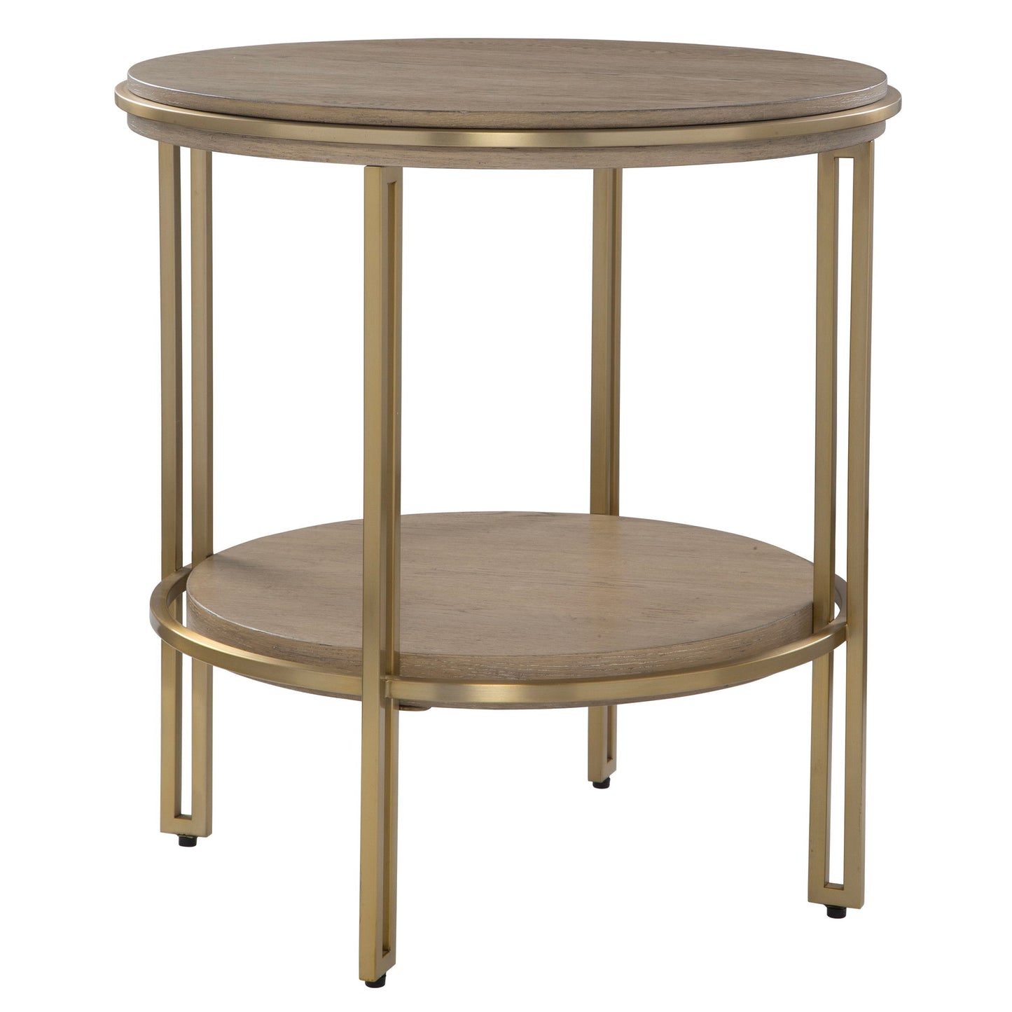 Elise - Round Brass Side Table