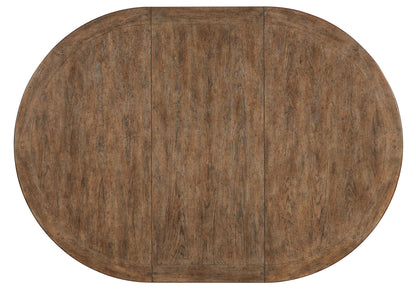 Americana - Round Pedestal Dining Table With One 22" Leaf