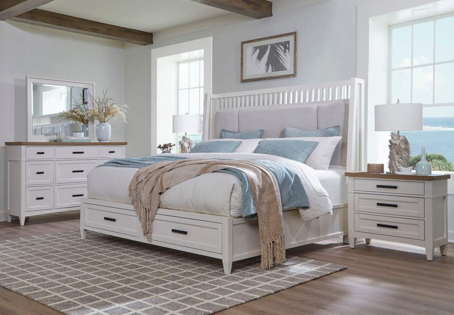 Americana Modern Bedroom - 2 Drawer Nightstand