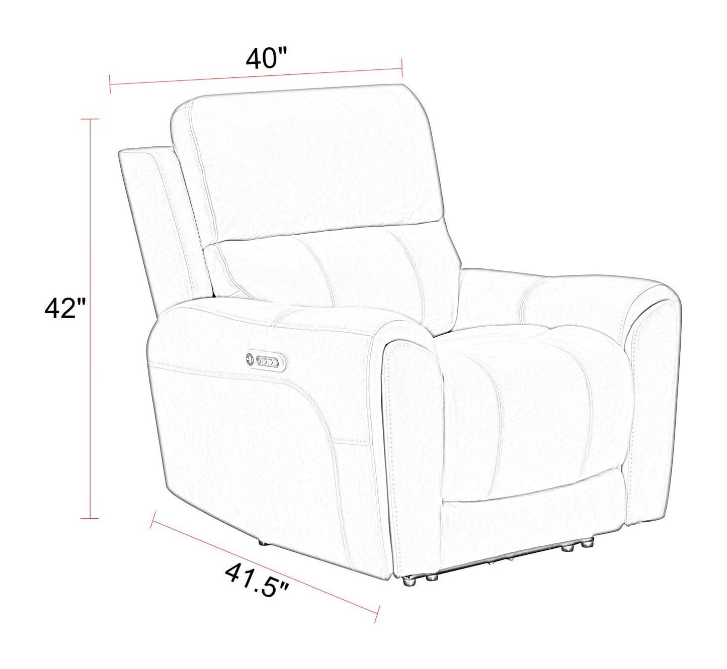 Hancock - Zero Gravity Power Recliner P3