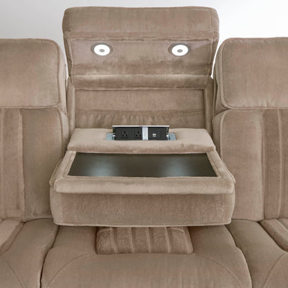 Equinox - Power Reclining Sofa With Drop Down Table