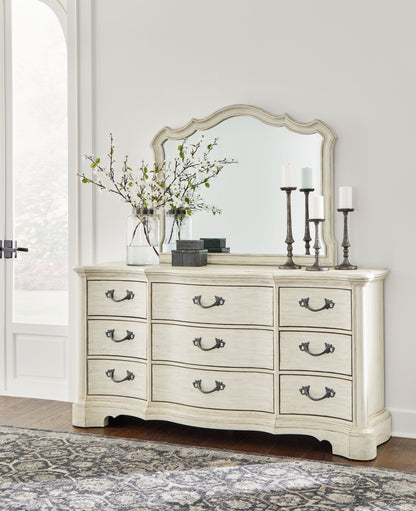 Arlendyne - Antique White - Dresser And Mirror