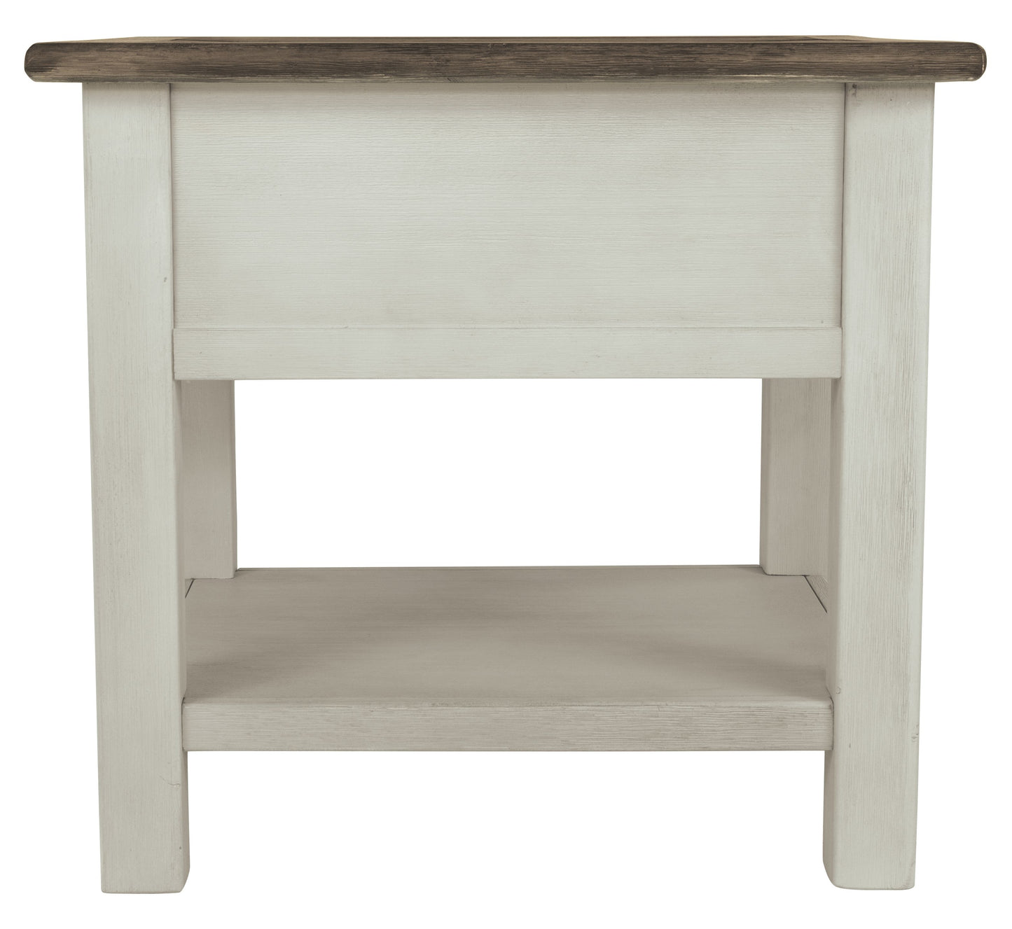 Bolanburg - White / Brown / Beige - Rectangular End Table